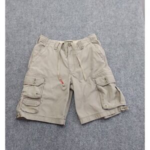 Eddie Bauer Shorts Mens 33 Beige Cargo EB.20 Pockets utility Hiking Outdoor
